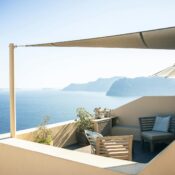 Stunning rooftop patio with ocean view, ideal for relaxation and scenic enjoyment.