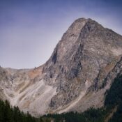 Stunning view of a rocky mountain peak in Rasen-Antholz, Trentino-Südtirol, Italy.